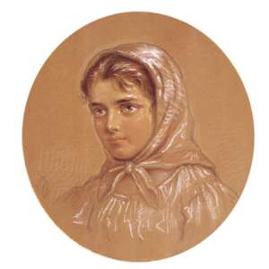 Ritratto di fanciulla by Leonid Florianovich Zhadejko