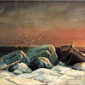 Tramonto sugli scogli by July Julevich (Julius) Sergius von Klever