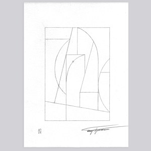 Original Pencil Drawing #24 (251 East 71st Street) by Tony Sjoman, Image 1.