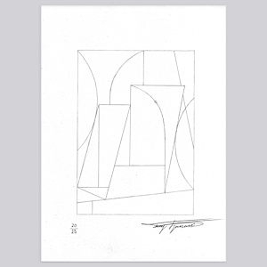 Original Pencil Drawing #25 (St. Catherine's Playground) by Tony Sjoman, Image 1.