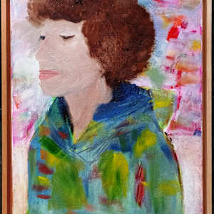 Portrait by Eva Biro  Image: the portrait framed