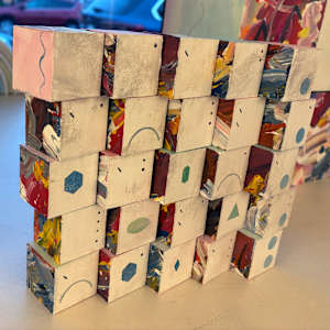 25-Block Prime Numbers Puzzle (5 x 5 grid - 1.75 inch cubes) by Juliet Fiss 