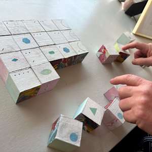 25-Block Prime Numbers Puzzle (1.75 in. cubes) by Juliet Fiss  Image: Gameplay