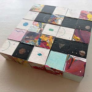 25-Block Prime Numbers Puzzle (1.75 in. cubes) by Juliet Fiss  Image: Installation