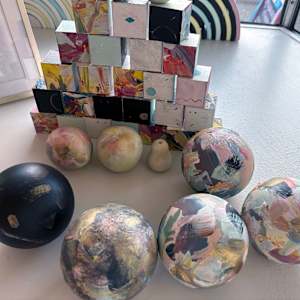 Spheres and Fruits by Juliet Fiss  Image: Installation
