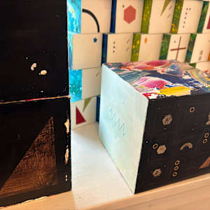 10-Block Prime Numbers Puzzle  (6 in. cubes) by Juliet Fiss  Image: Installation