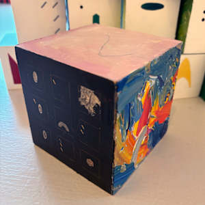 10-Block Prime Numbers Puzzle (4 in. cubes) by Juliet Fiss  Image: Installation