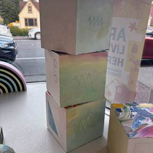10-Block Prime Numbers Puzzle  (6 in. cubes) by Juliet Fiss  Image: Installation