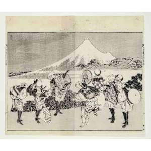 "Hoeizan shutsugen" from the series "100 Views of Mount Fuji" by KATSUSHIKA HOKUSAI, Image 1.