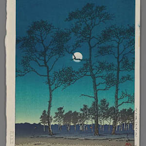 Winter Moon over Toyama Plain by KAWASE HASUI, Image 2.