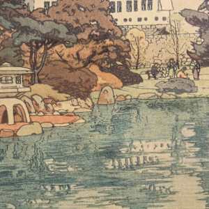 Osaka Castle by HIROSHI YOSHIDA, Image 5.