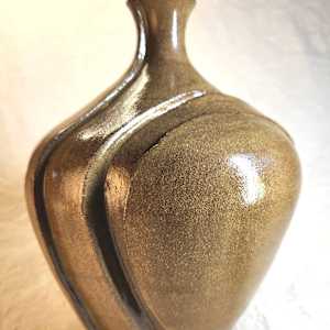 Small Sliced Vase IX by Tony Hyden  Image: modernist ceramic sculpture of a traditional vase shape altered