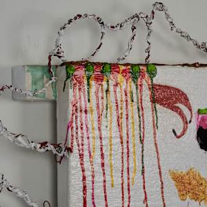 Juice Box by Lisa Petsu  Image: Detail top corner.