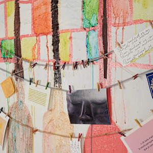 Oars/The Journey by Lisa Petsu  Image: Detail of Buddha postcard.