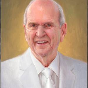 President Russell M Nelson in white by Ken Corbett, Image 1.