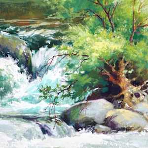 Oak Creek at Briar Patch XXIX (29) by Julie Gilbert Pollard