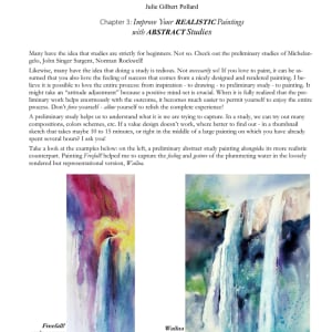 Watercolor Unleashed, The Notebook - Chapter 3 by Julie Gilbert Pollard