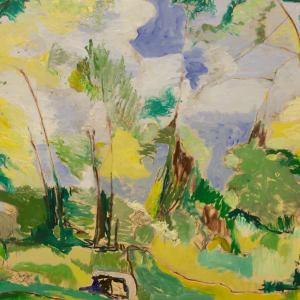 Blue Landscape by Tom Goldenberg Studio LLC