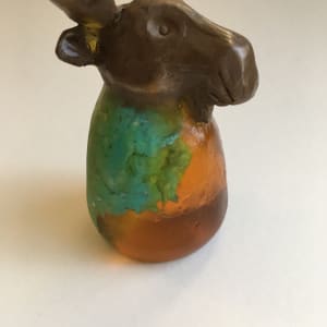 Moose (honey/blue, coldcast bronze) 