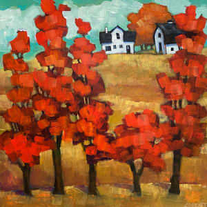 Crimson Windbreak by Connie Geerts