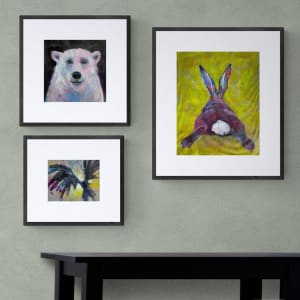 Bunny Butt  Image: Sold individually.  These pieces are unframed on paper or paper canvas