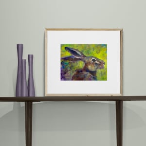 Summer Bunny  Image: In situ - this piece is unframed on paper