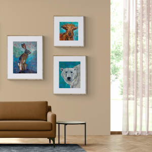 Ice Bear  Image: These pieces are unframed on paper