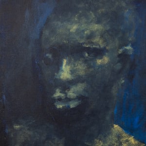 portrait I (blue head) by Temi Wynston Edun