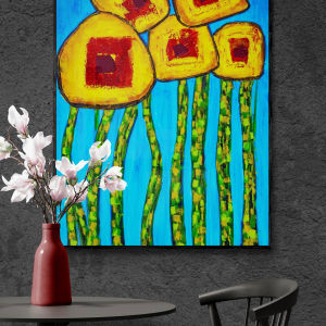 Sunflowers No. 2 by louie . rochon . fine . art 