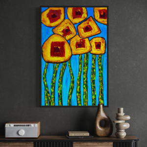 Sunflowers No. 2 by louie . rochon . fine . art 