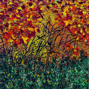 Autumn's Symphony (2 paintings) by louie . rochon . fine . art 