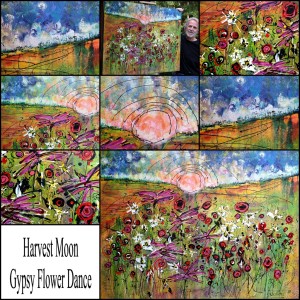Harvest Moon Gypsy Flower Dance by louie . rochon . fine . art 