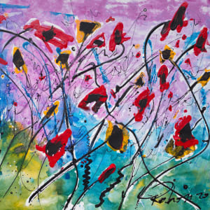 Revival  No. 27 - 'Winter Poppies' by louie . rochon . fine . art 