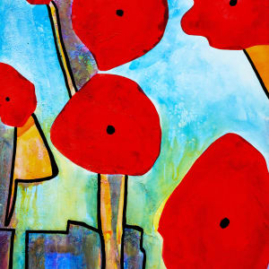 Poppies No. 2 by louie . rochon . fine . art 