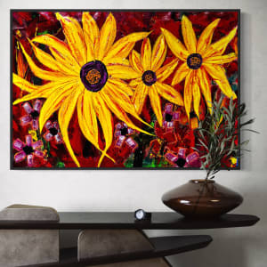 Sunflowers No. 1 by louie . rochon . fine . art 