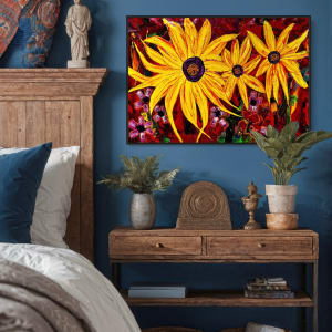 Sunflowers No. 1 by louie . rochon . fine . art 