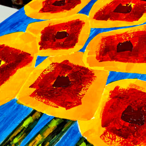 Sunflowers No. 2 by louie . rochon . fine . art 