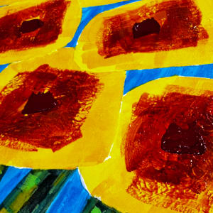 Sunflowers No. 2 by louie . rochon . fine . art 