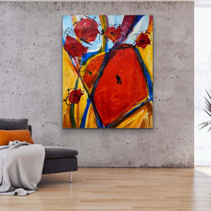 'Revival No. 18; Fall Poppies' SOLD by louie . rochon . fine . art
