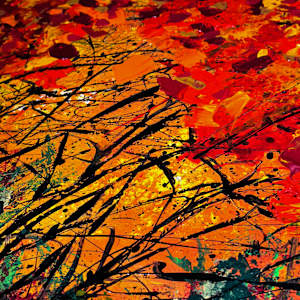 Autumn's Symphony (2 paintings) by louie . rochon . fine . art 