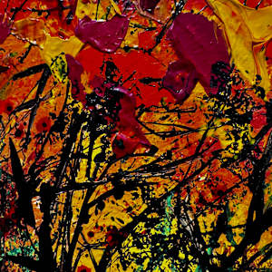 Autumn's Symphony (2 paintings) by louie . rochon . fine . art 