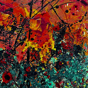 Autumn's Symphony (2 paintings) by louie . rochon . fine . art 