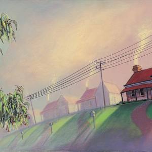 Molly Moores as a House Like Yours - Picture book illustration - pg 4 - 5 by Ross Morgan, Image 1.