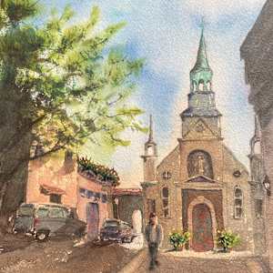 Church Facade by Pamela J Bozzi