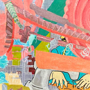 Red Line Bay, Acrylic by L.A. Crawford