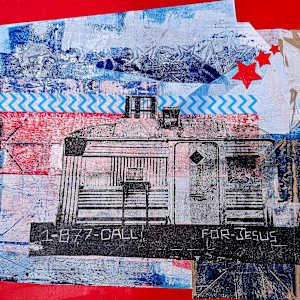 American Flag Deconstructed by Dana Hallman