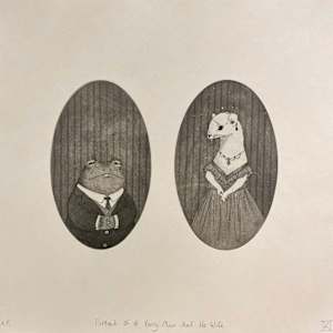 Portrait Of A Young Man And His Wife by Nicole Parker