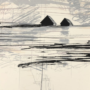 Waterfields / Two Barns by Carole Bolsey