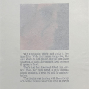 A Pack of Lies (Portfolio) by Despina Meimaroglou  Image: Text interfacing with print "IV"