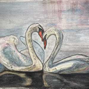 Swans II by Dee Elle